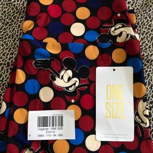 NWT Disney Lularoe Mickey Leggings